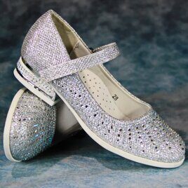 Туфли для девочки Camidy, серебро
